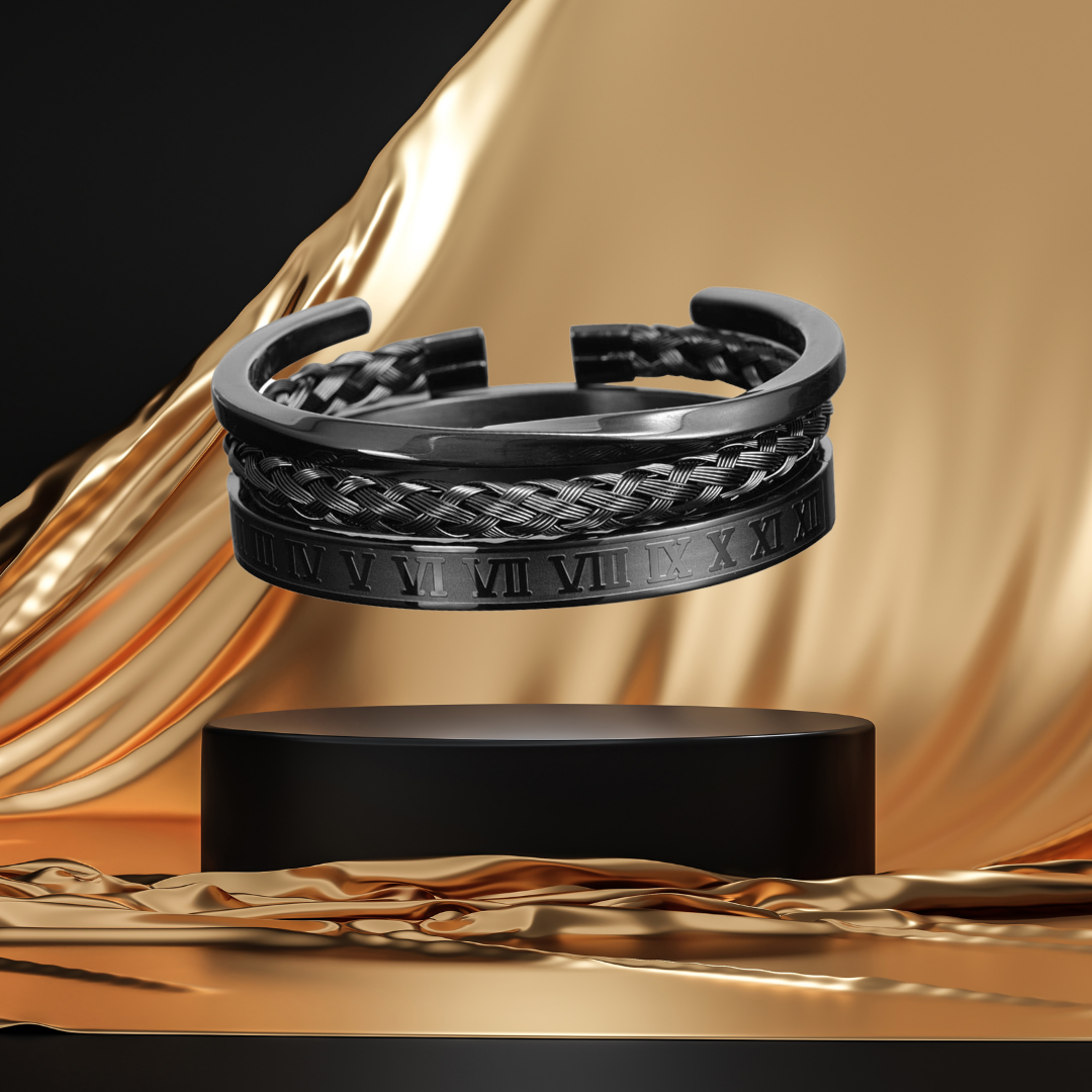 Luxury Roman Number 316L Wristband