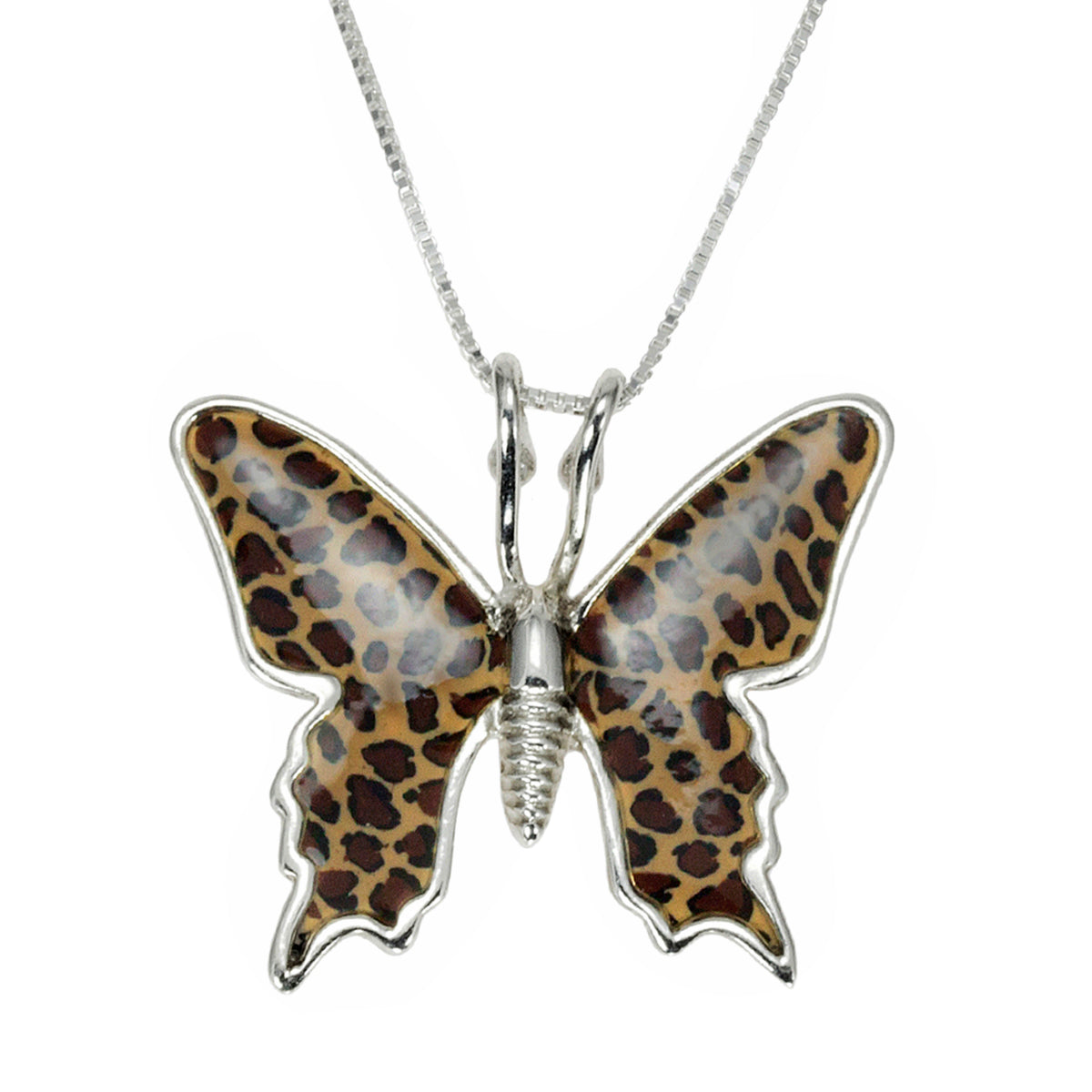 925 Sterling Silver Butterfly Necklace Handcrafted Pendant